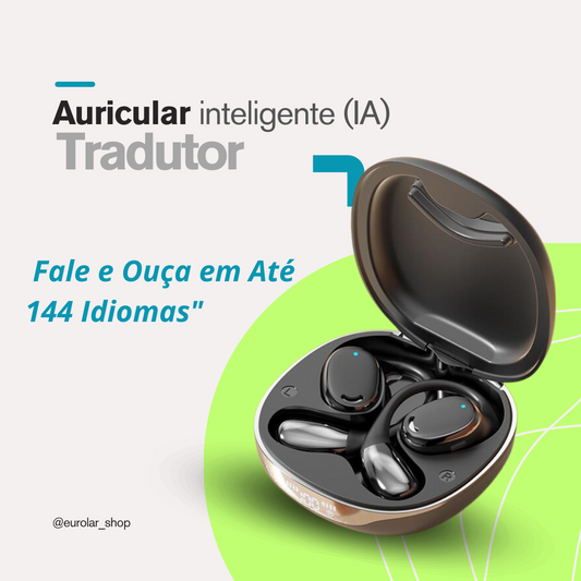 Auriculares inalámbricos - Tradutor de Alta Precisão - (Preto)